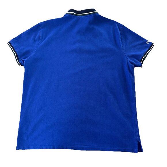 Polo Ralph Lauren XL Slim Pony Logo Shirt Preppy Equestrian Blue Short Sleeve - Picture 2 of 12